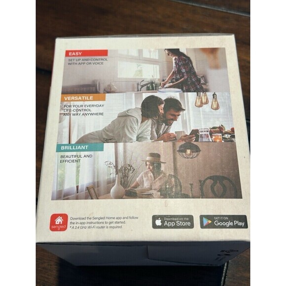 New Sengled Smart Light Bulbs, WiFi Light Bulbs, Vintage Filament Led 4 Pack - Picture 4 of 6